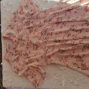 Zara floral mini dress xs